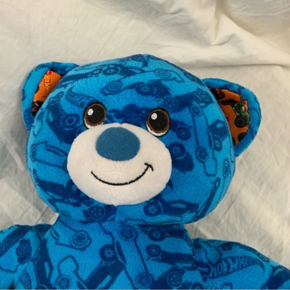 Build A Bear Blue Hot Wheels 50TH Anniversary Edition Plush Bear - Picture 5 of 15